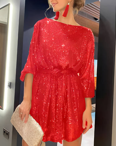 Mirabel - Brillante Mini-Vestido de Fiesta para Mujeres