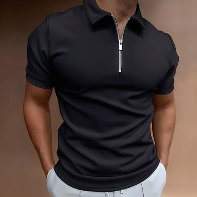 Hubert - Estiloso Polo con Cremallera para Hombres