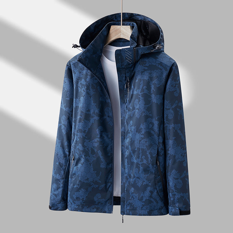 Daly - Chaqueta Corta Viento Unisex con Estampado