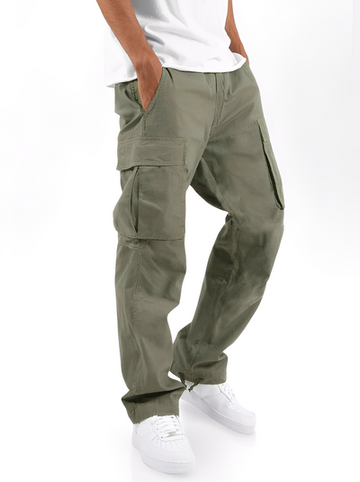 Cooper - Pantalones cargo casuales con cordón para hombres