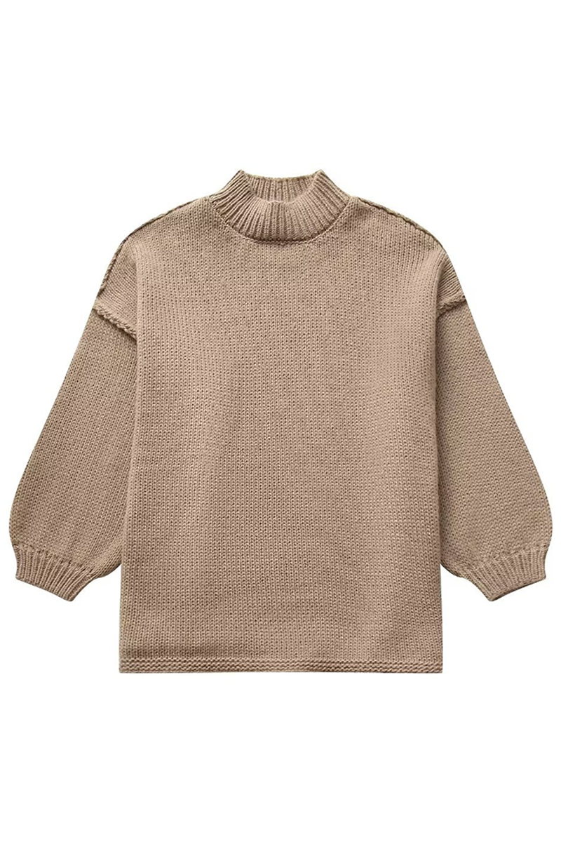 Suki - Ligero Suéter con Cuello Redondo