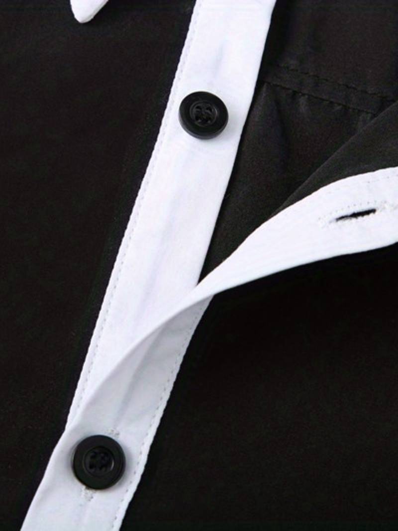 Tonie – Camisa Elegante con Contraste de Corte Moderno