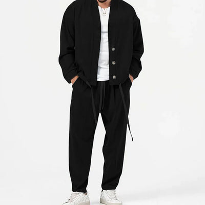 Garet - Conjunto de Blazer y Pantalones con Cintura Ajustable