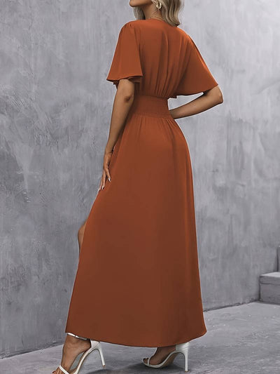 Juliette – Vestido con Cuello Volante y Cintura Plisada para Mujer