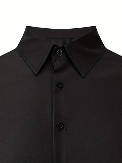 Brent - Camisa Casual Chic de Manga Corta