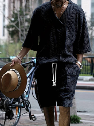 Johan - Set en Punto Casual para Casa y Actividades al Aire Libre