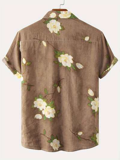 Kenneth - Camisa Casual de Manga Corta con Estilo Fresco