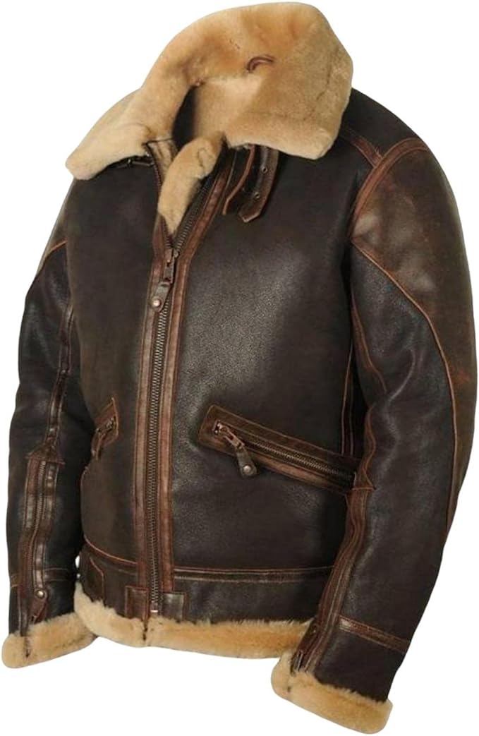 Henderson - Clásica Chaqueta de Aviador para Hombres