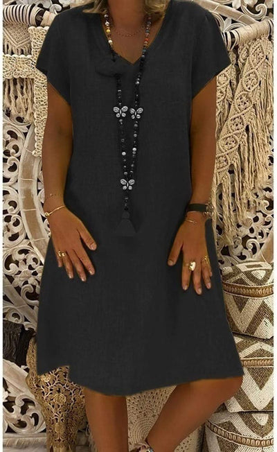 Felicia - Vestido de algodón holgado y casual