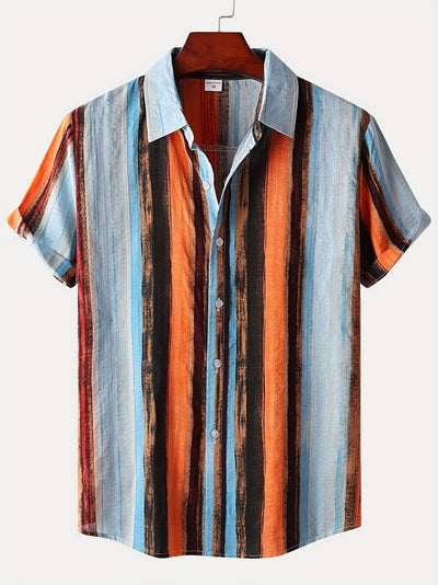 Kenneth - Camisa Casual de Manga Corta con Estilo Fresco
