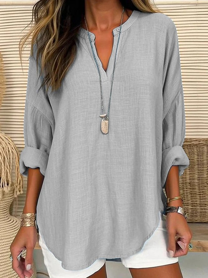 Vera - Blusa de lino estilo casual