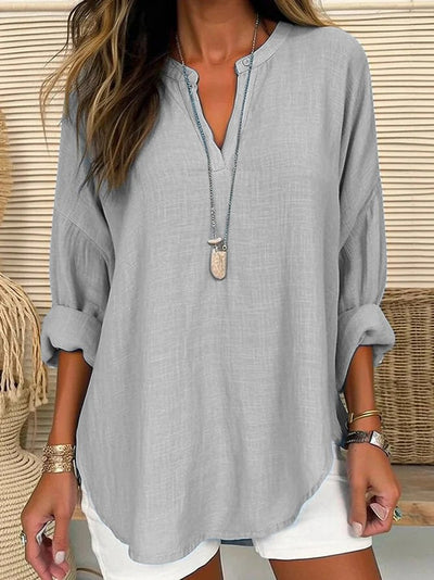 Vera - Blusa de lino estilo casual