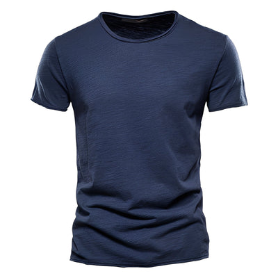 Roderick - Camiseta Casual de Manga Corta de Algodón para Hombres