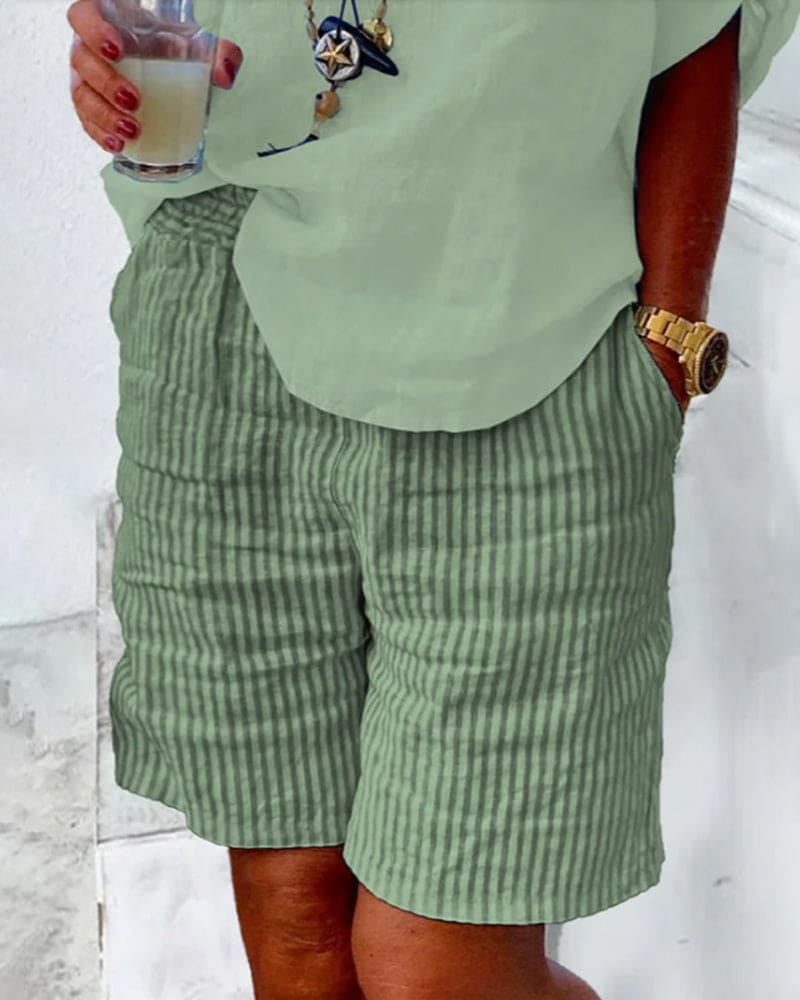 Élise – Shorts con Rayas