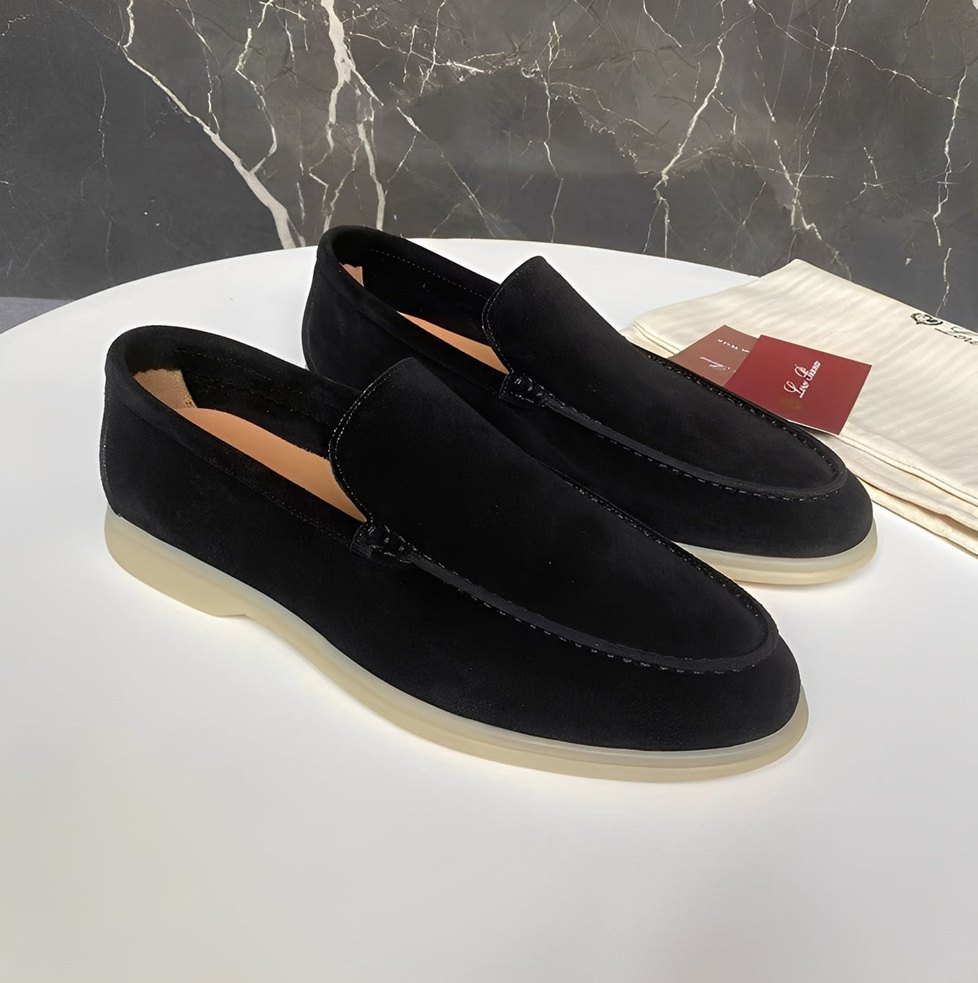 Dwayne - Elegantes mocasines de cuero planos para hombres