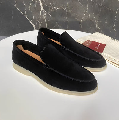 Dwayne - Elegantes mocasines de cuero planos para hombres