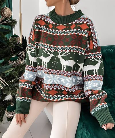 Carolina - Cómodo suéter con motivo navideño para mujeres