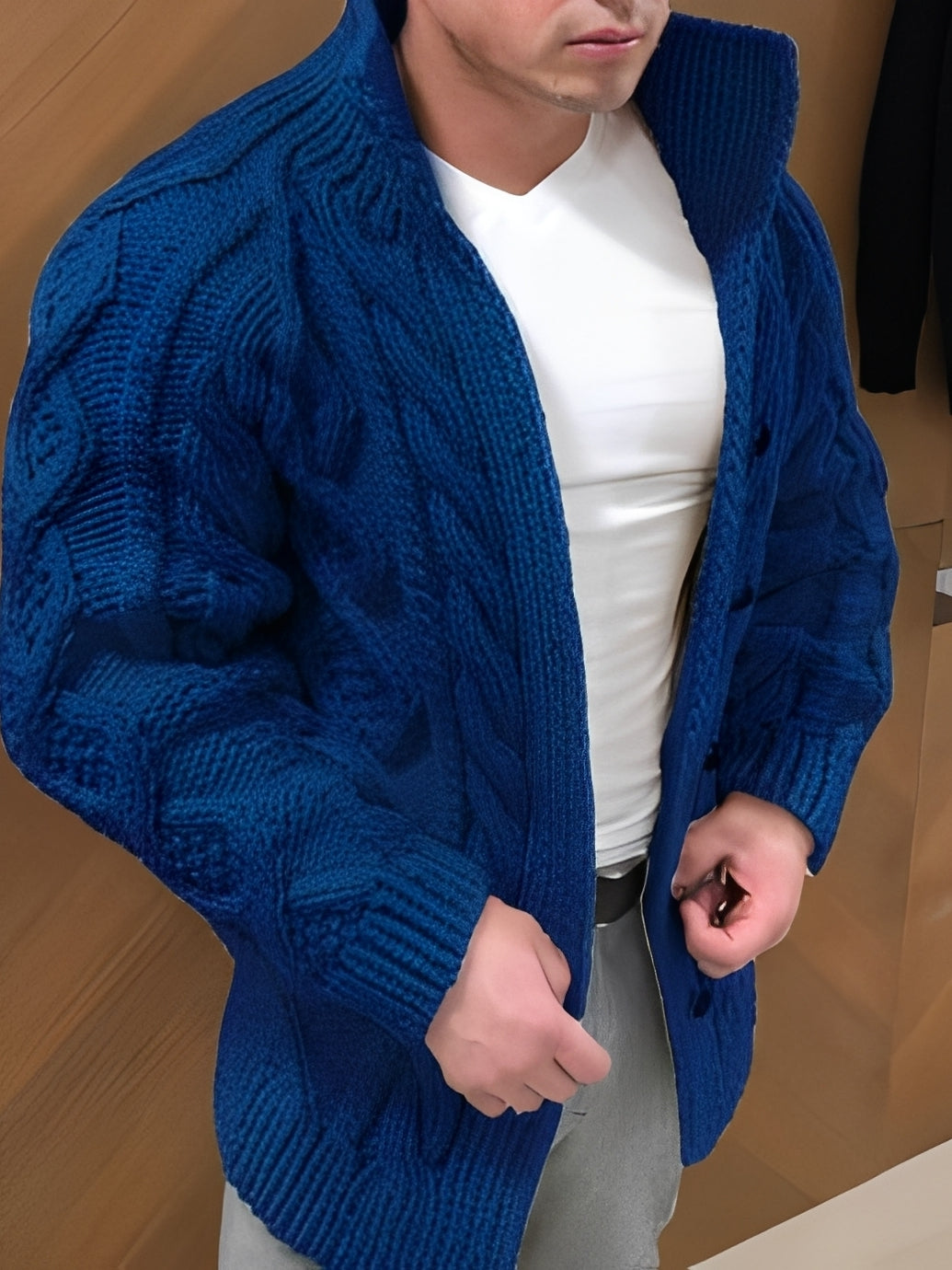 Donovan - Elegante, cálido cardigan para hombres