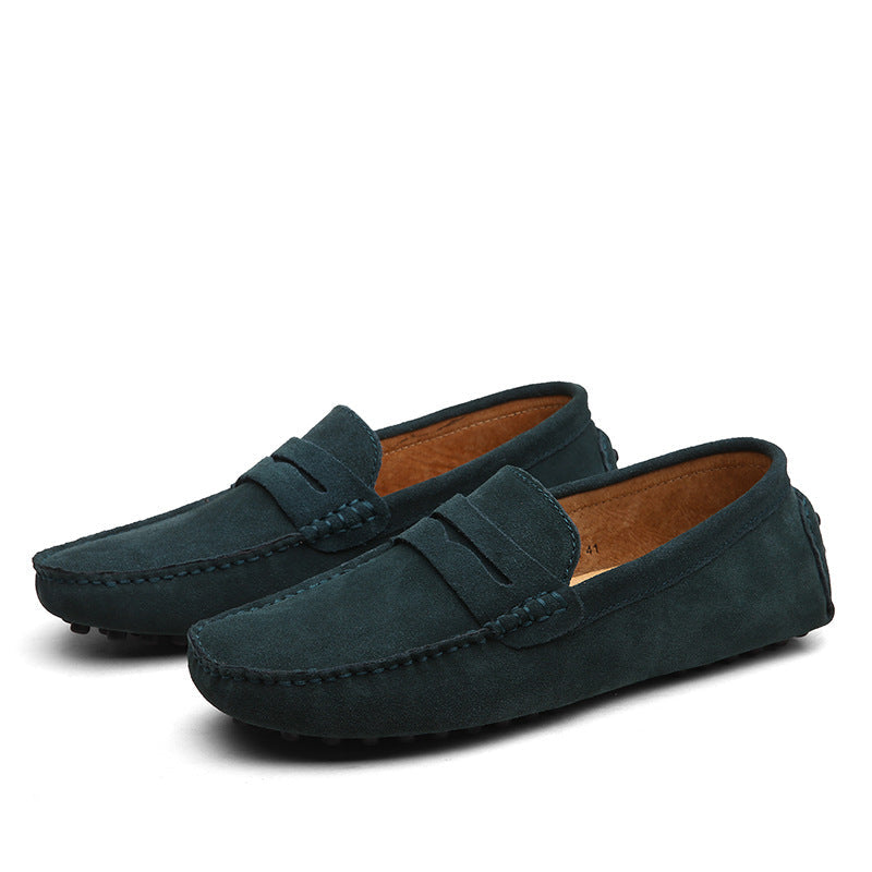 Benson - Moderno Mocasines de Cuero para Hombres