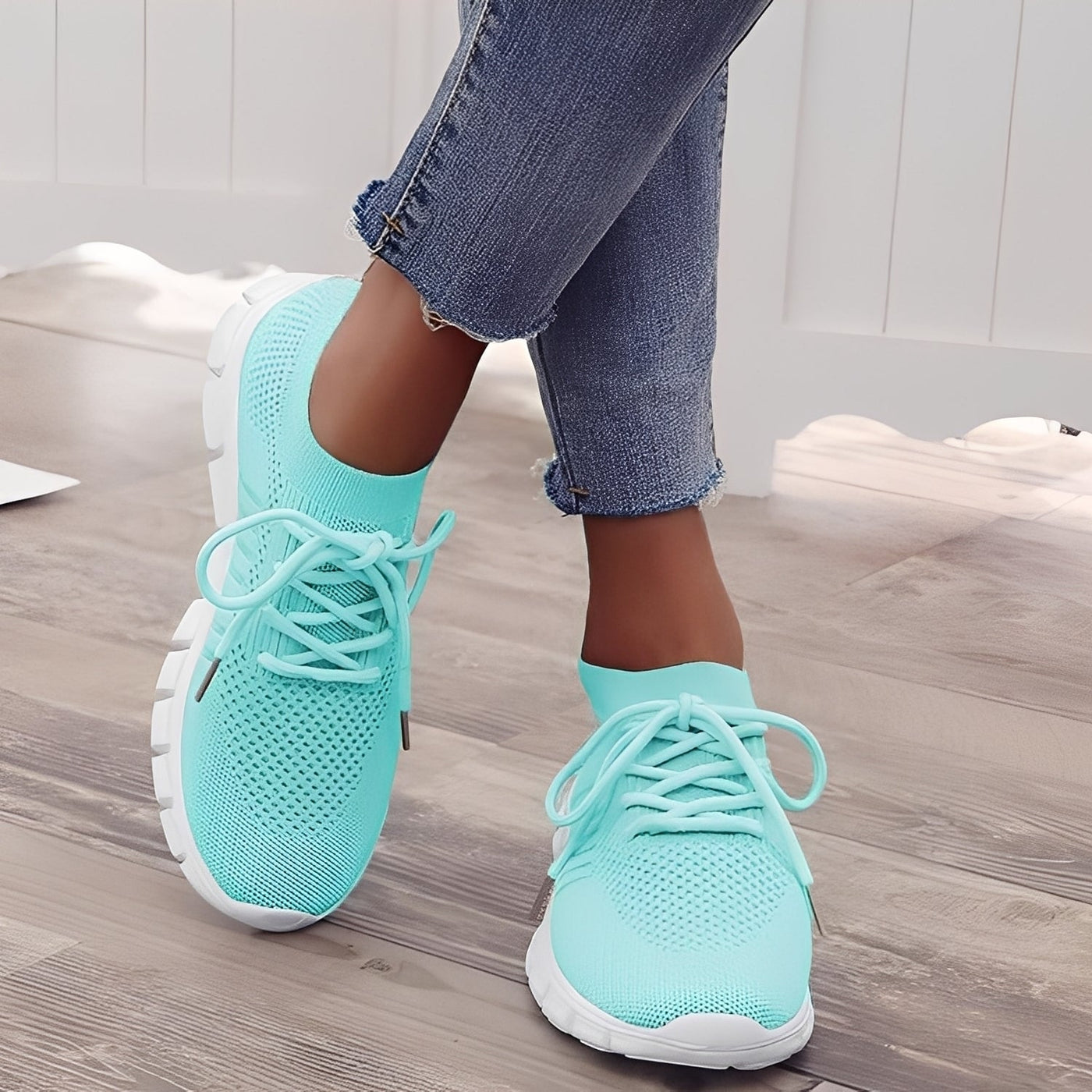 Caroline - Zapatos casuales de malla tejida para mujer