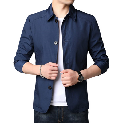Fredric - Chaqueta casual, suelta, rompevientos para hombres