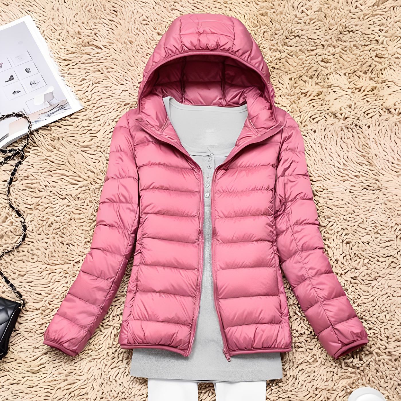 Lyndsay - Casual, estrecha chaqueta de plumas para mujer