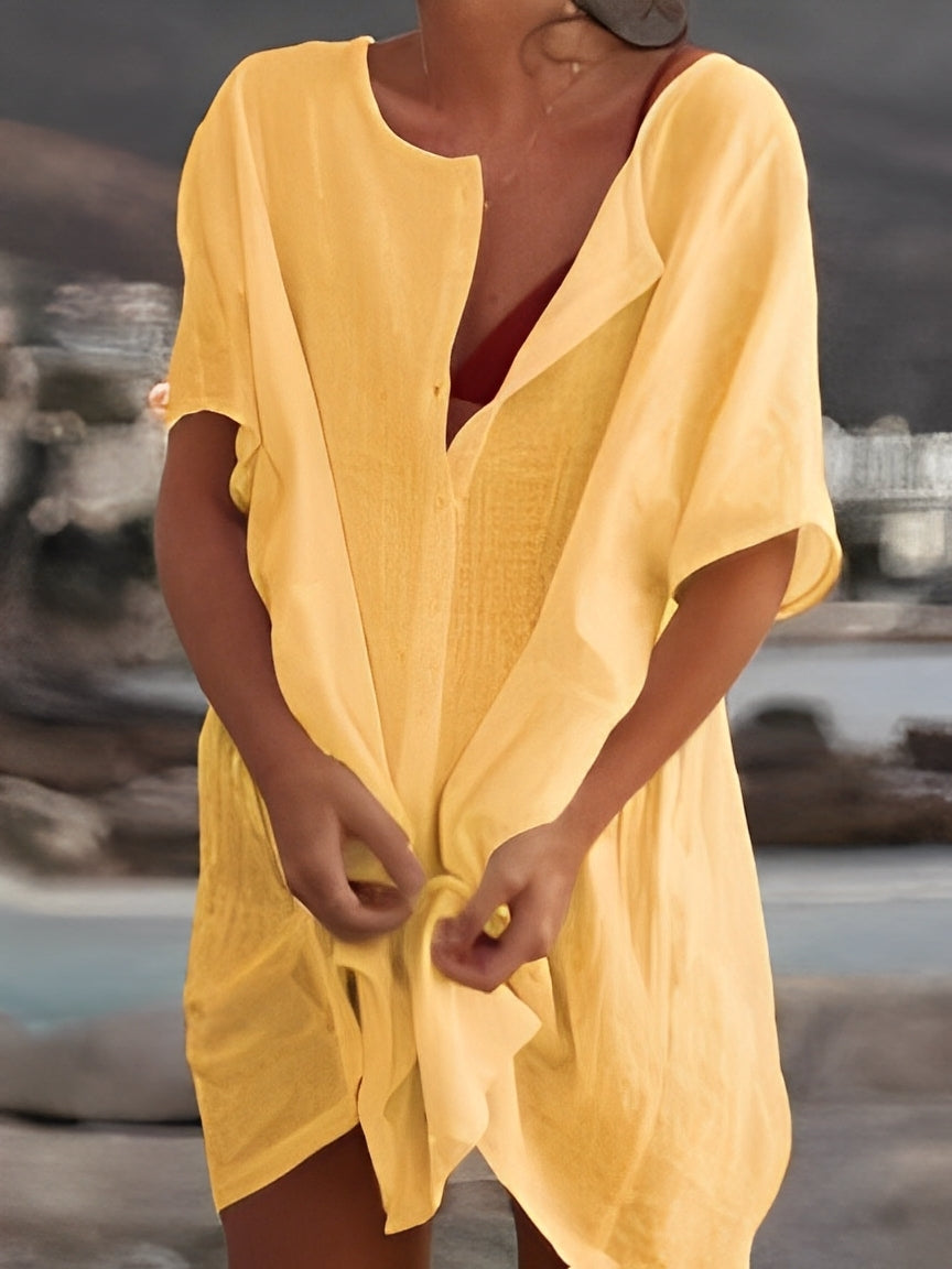 Susanna - Vestido suelto de lino para mujeres
