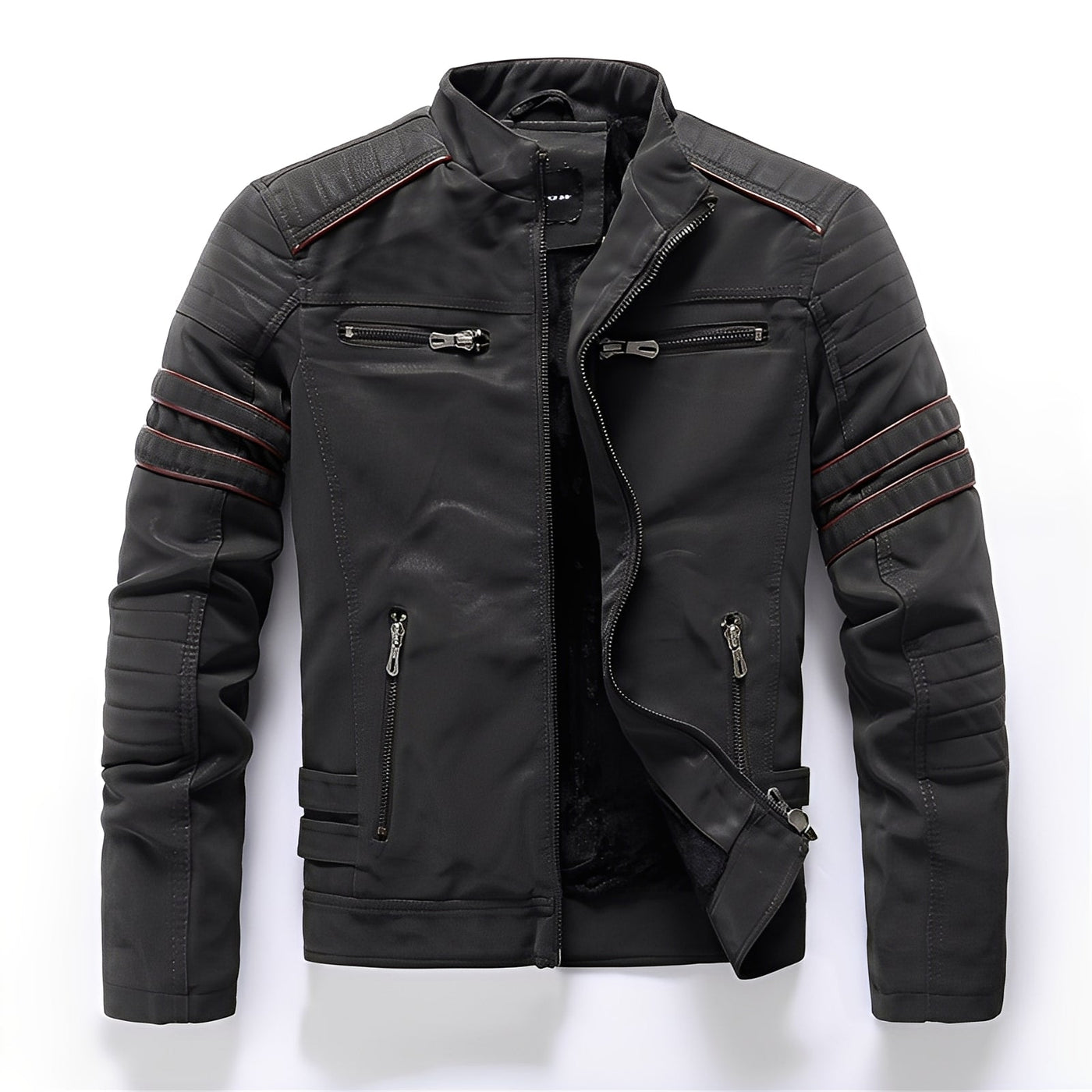 Dillan - Elegante chaqueta de cuero para motocicleta para hombres