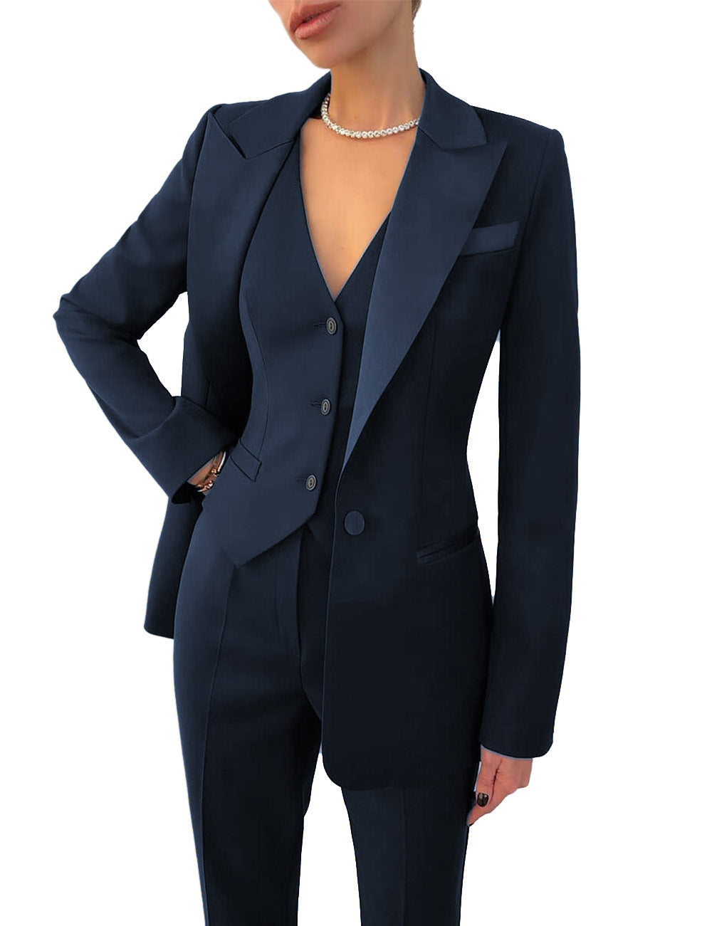 Keanna - Conjunto formal de negocios de tres piezas para mujeres