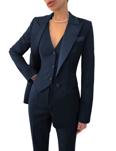 Keanna - Conjunto formal de negocios de tres piezas para mujeres