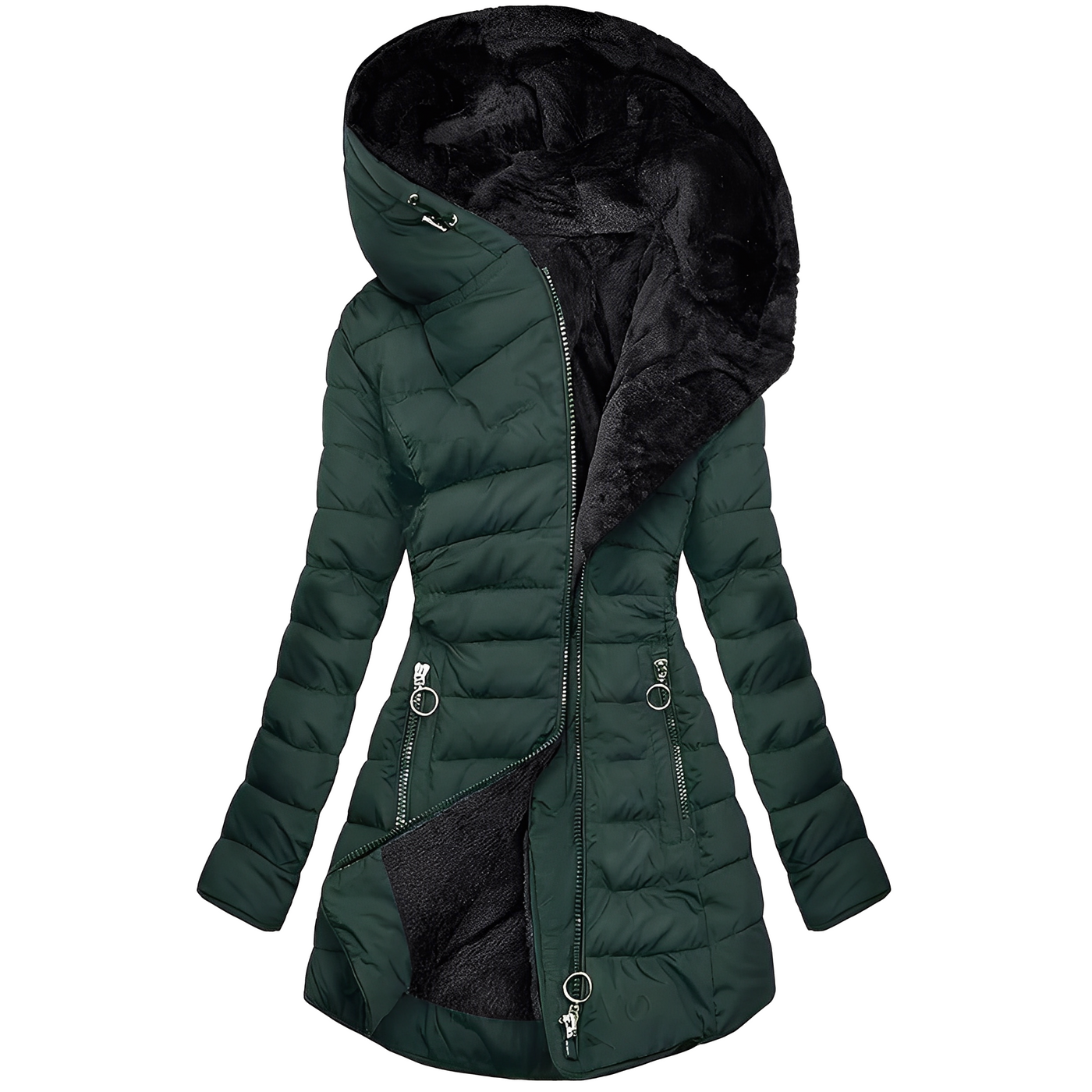 Jasmine - Moderna chaqueta de invierno con capucha para mujeres
