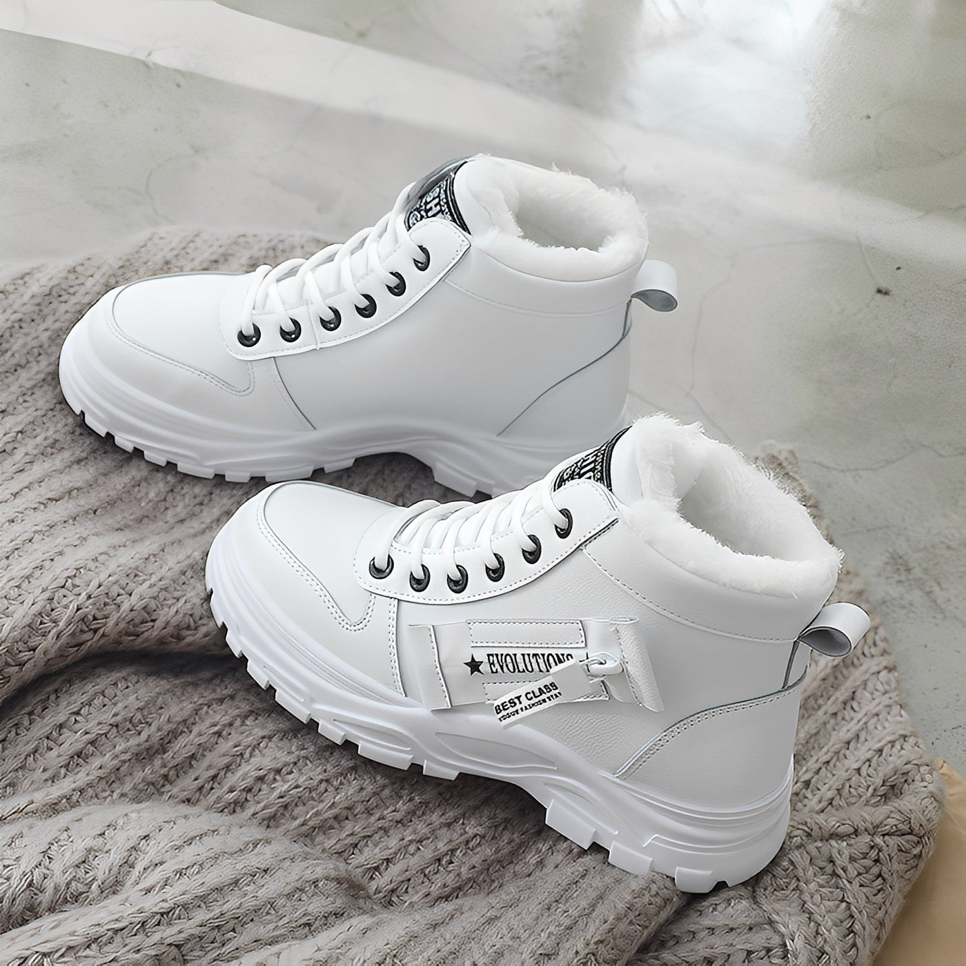 Adamina - Botas altas, casuales y cálidas para mujer