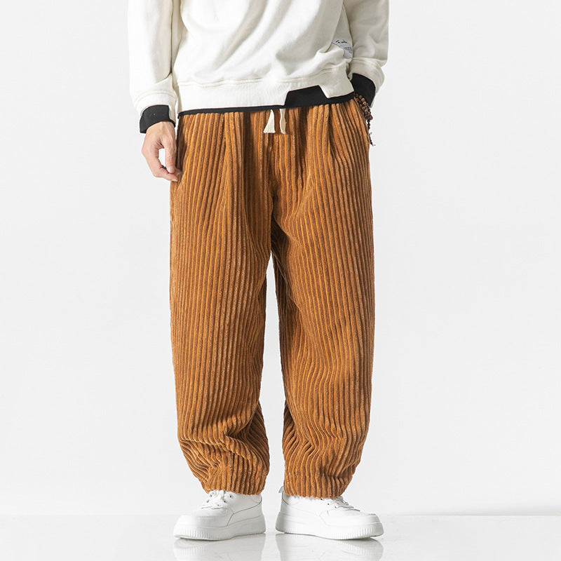 Winfred - Pantalones de pana casuales y holgados para hombres