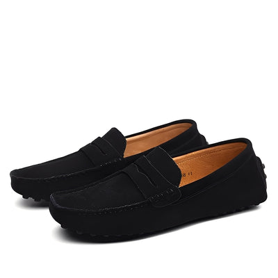 Joshua - Elegantes mocasines de gamuza para hombres