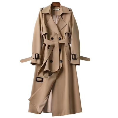 Patricia - Elegante gabardina con botones para mujeres