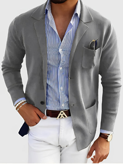 Jordan - Elegante Blazer con Bolsillos para Hombres