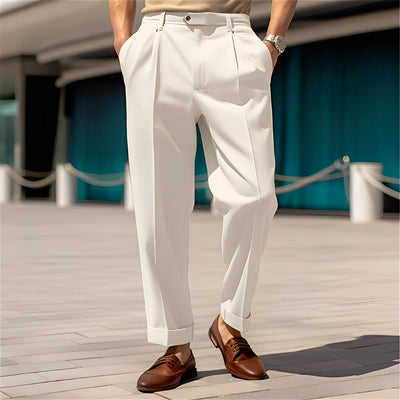 Beckham - Clásico pantalón de traje recto para hombres