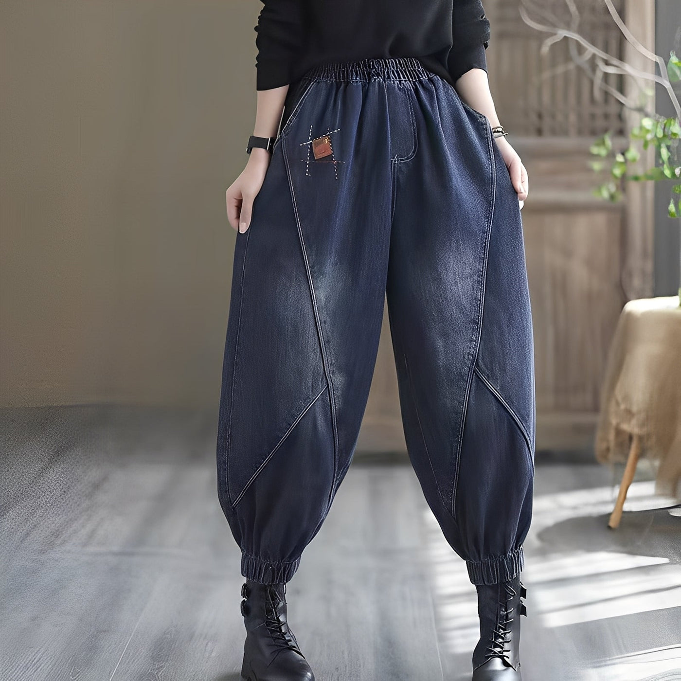 Shyanne - Clásico Jeans con cintura elástica para mujeres
