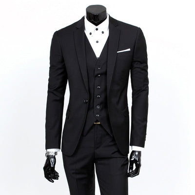 Reynard - Elegante traje de negocios en conjunto de 3 piezas para hombres