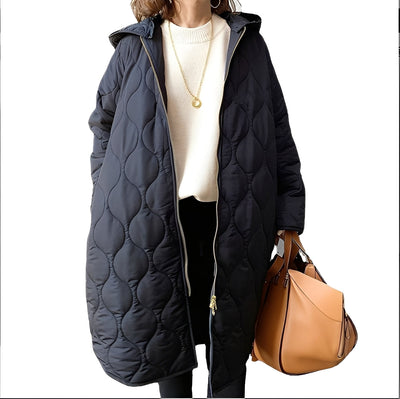 Krystine - Abrigo Parka Casual con Capucha para Mujeres