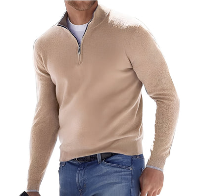 Kennith - Sudadera casual con cremallera para hombres