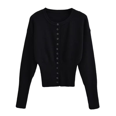 Reverie - Elegante top de punto corto para mujer