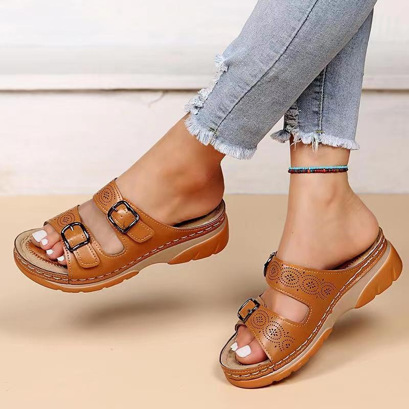 Ariella - Casual sandalias ortopédicas de cuña para mujer