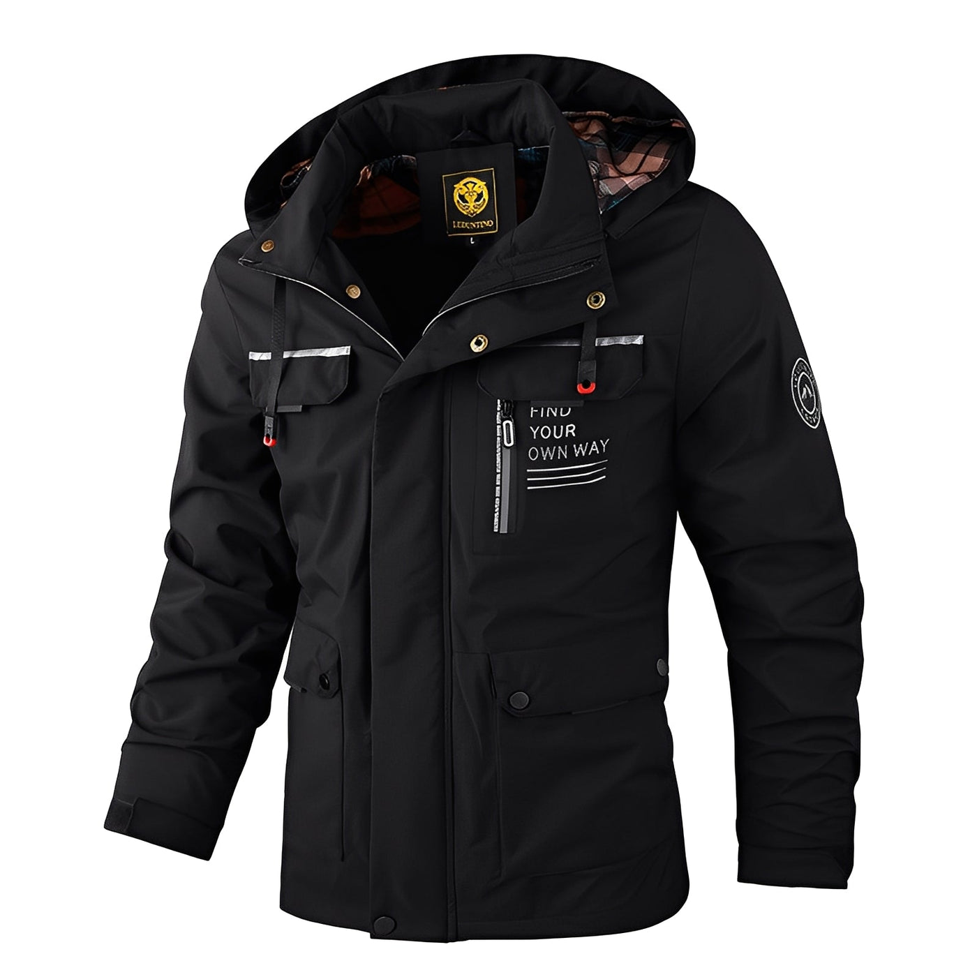 Fredrick - Impermeable, gruesa chaqueta exterior para hombres