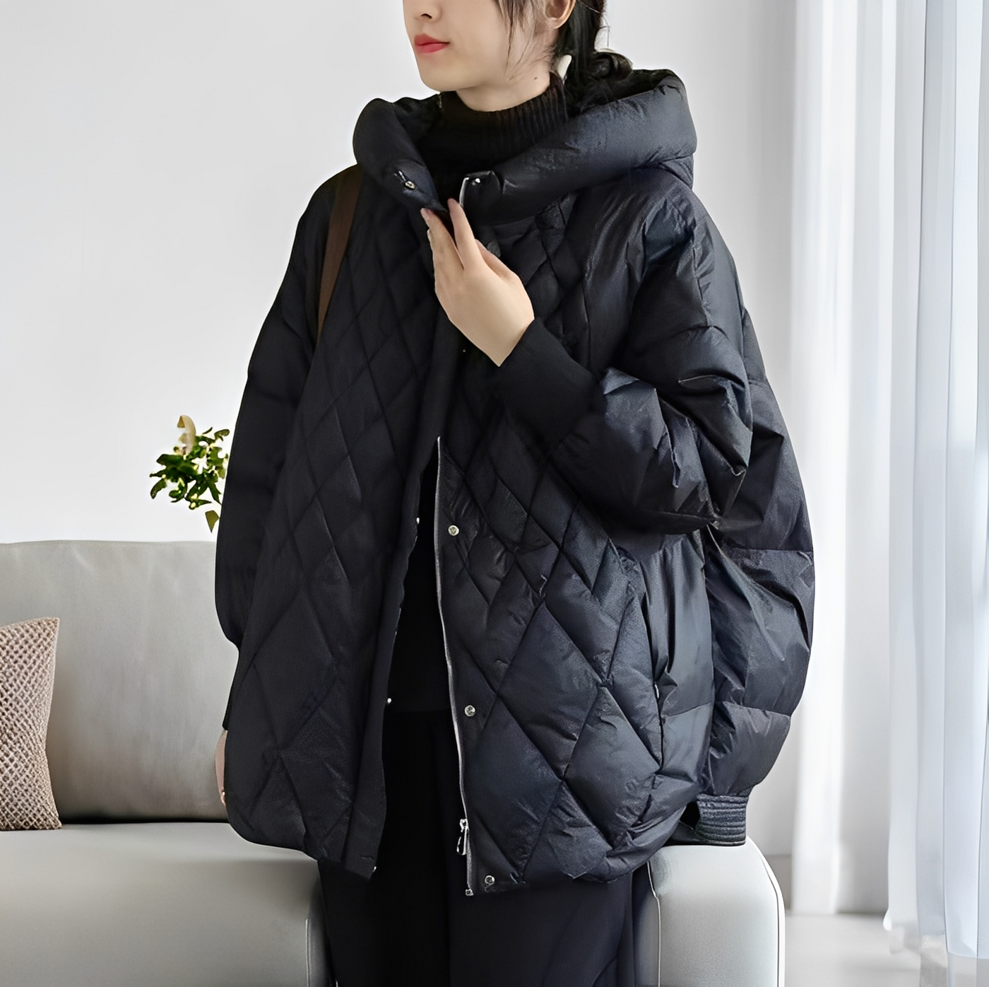 Abigail - Abrigo de invierno casual con cremallera para mujeres
