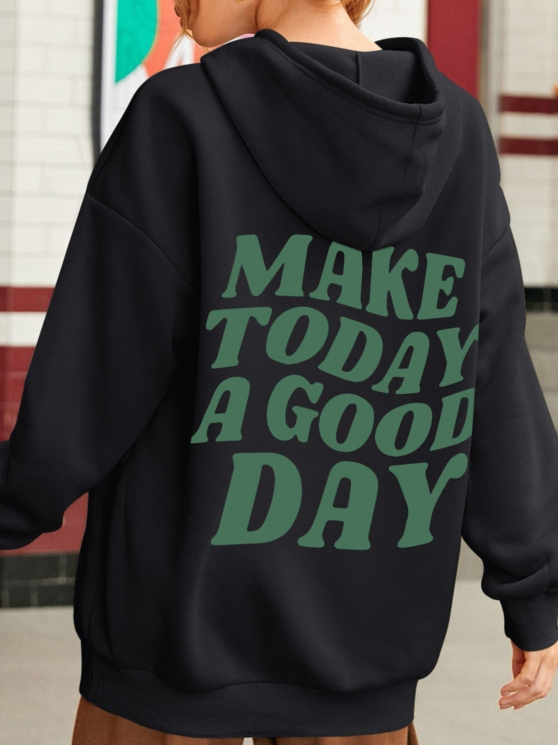 Margery - Elegante sudadera con capucha de algodón para mujeres