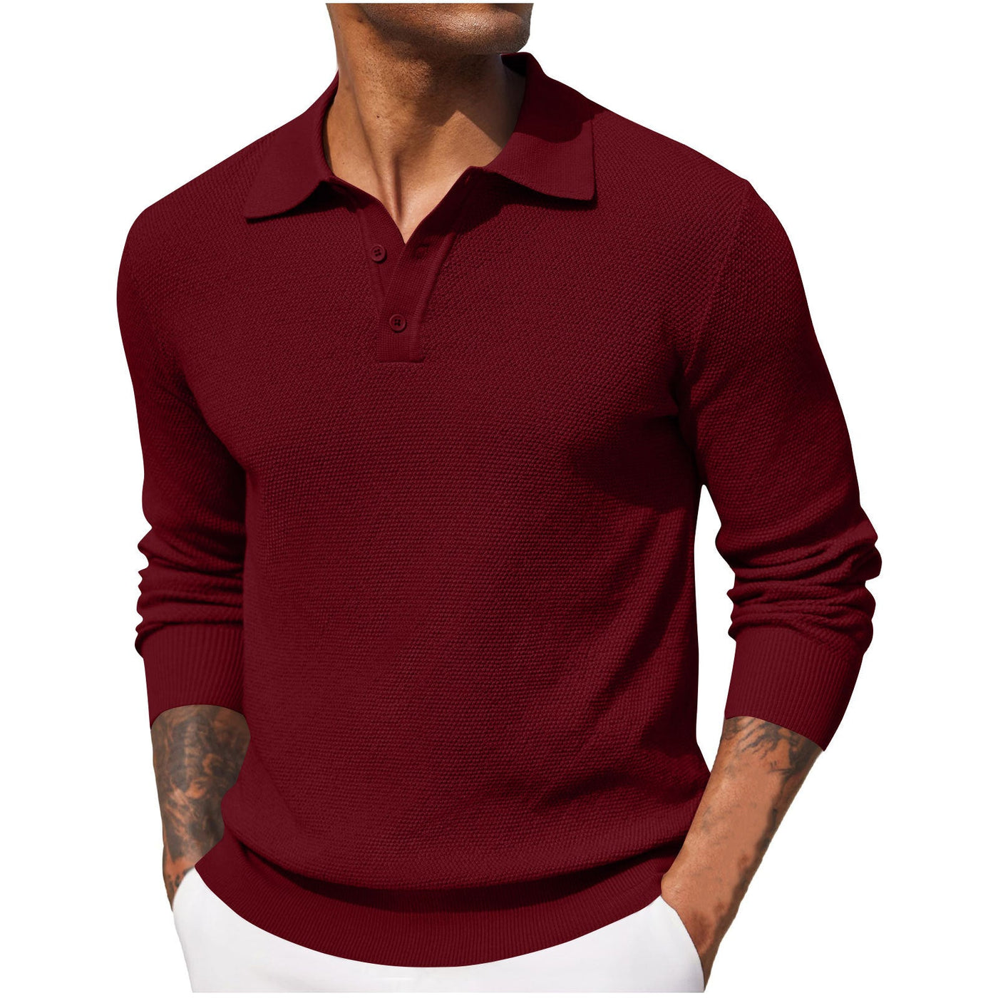 Harrison - Camisa casual de manga larga para hombre