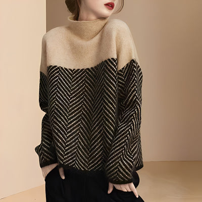 Antonia - Elegante Jersey de Patchwork para Mujeres