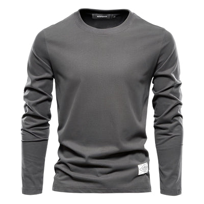 Lambert - Camisa de manga larga casual y sencilla para hombres