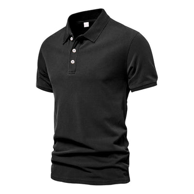 Evans - Camiseta Polo de Manga Corta Casual para Hombres